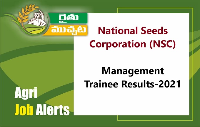 NSC మేనేజ్ మెంట్ ట్రైనీ ఫలితాలు విడుదల