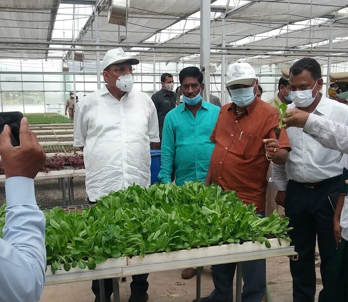 హార్టికల్చర్ సెంటర్ ఆఫ్ ఎక్సలెన్స్ ను సందర్శించిన ప్రభుత్వ ప్రధాన కార్యదర్శి